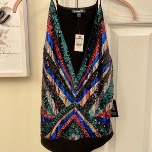 SOLD Sequin thong bodysuit